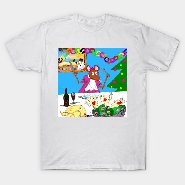 what if christmas dinner T-Shirt by saraperry